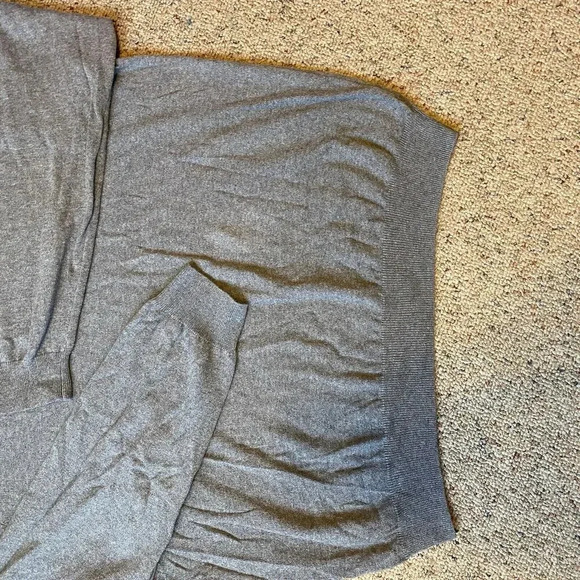 Foxcroft Gray Cotton Cashmere Blend Pullover V-Neck Sweater Mens Sz XXL Soft - Picture 7 of 7